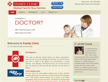 Tablet Screenshot of familyclinichouston.com